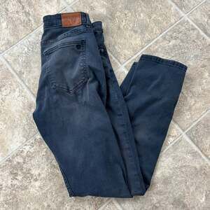 RYE Men's Buchanan Slim Fit Stretch Denim Jeans in Faded Black Size 34x32